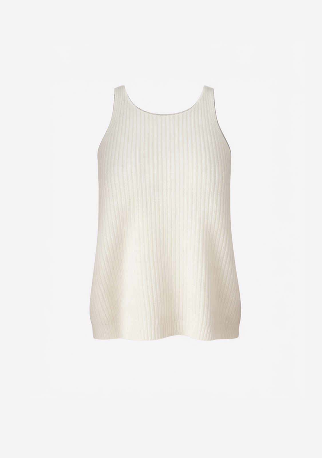 Layered Scoop Neck Knit Sweater Beige - Image 2