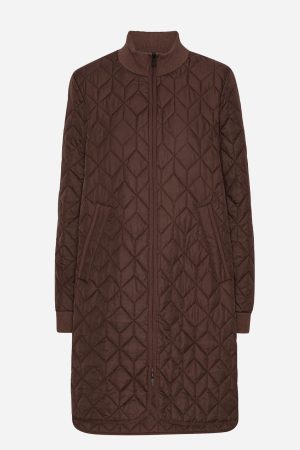 Padded Quilt Coat Ebony