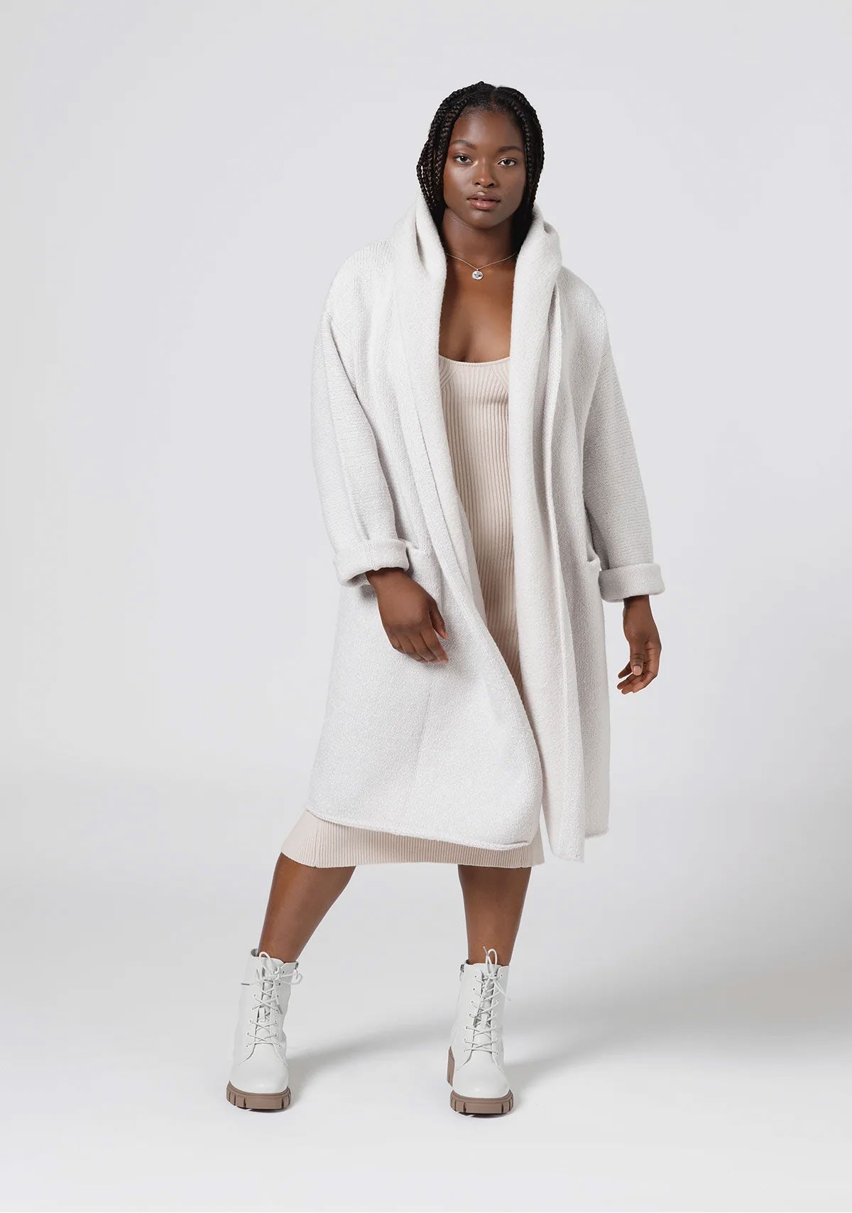 Lennox Oversized Two Pocket Coatigan - Image 2