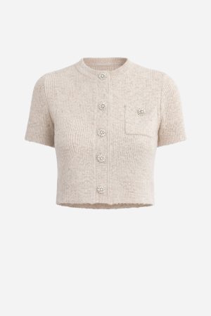 Button Front Sweater Top